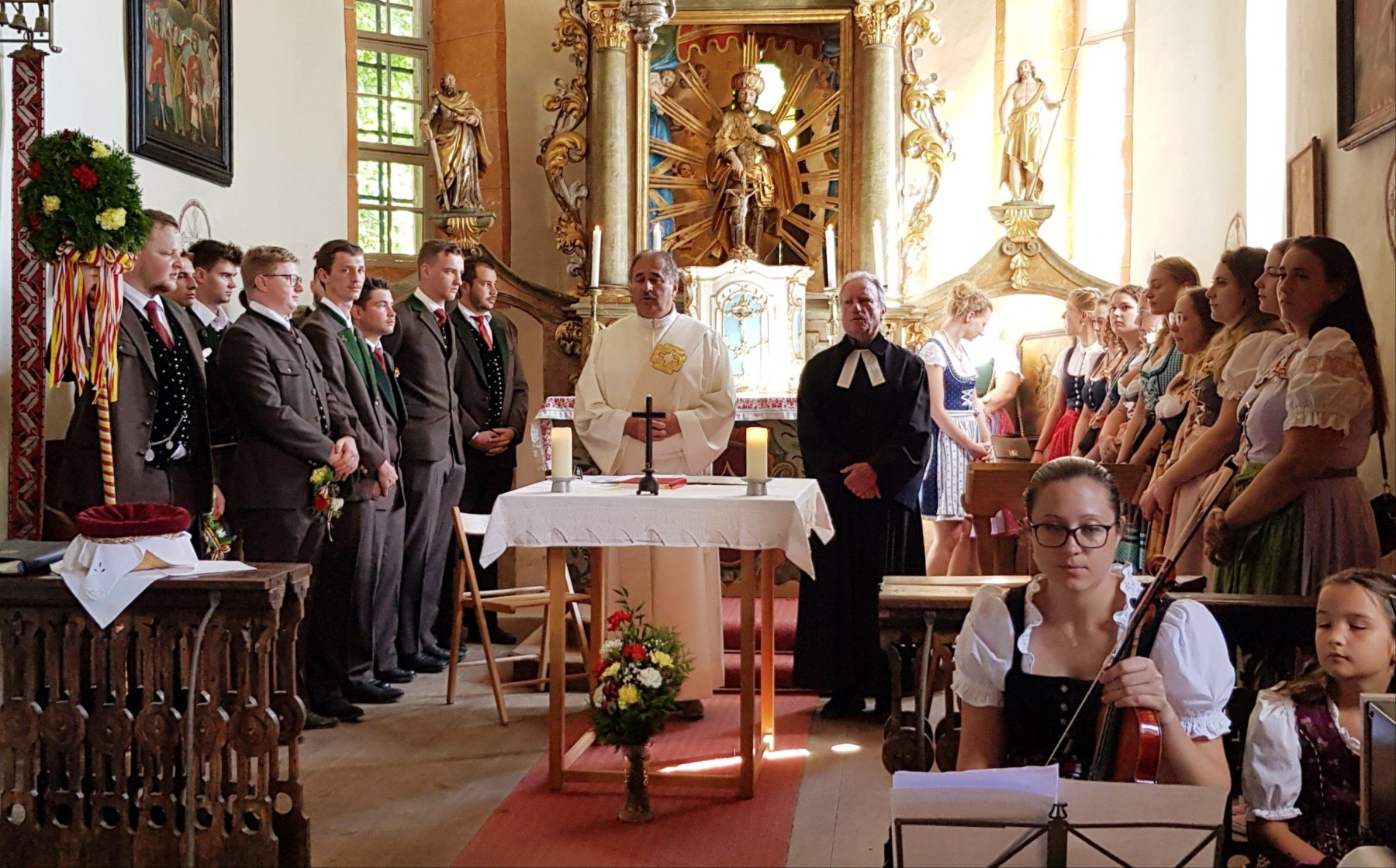 Ökumenische Feier in der Kirche am Oswaldiberg