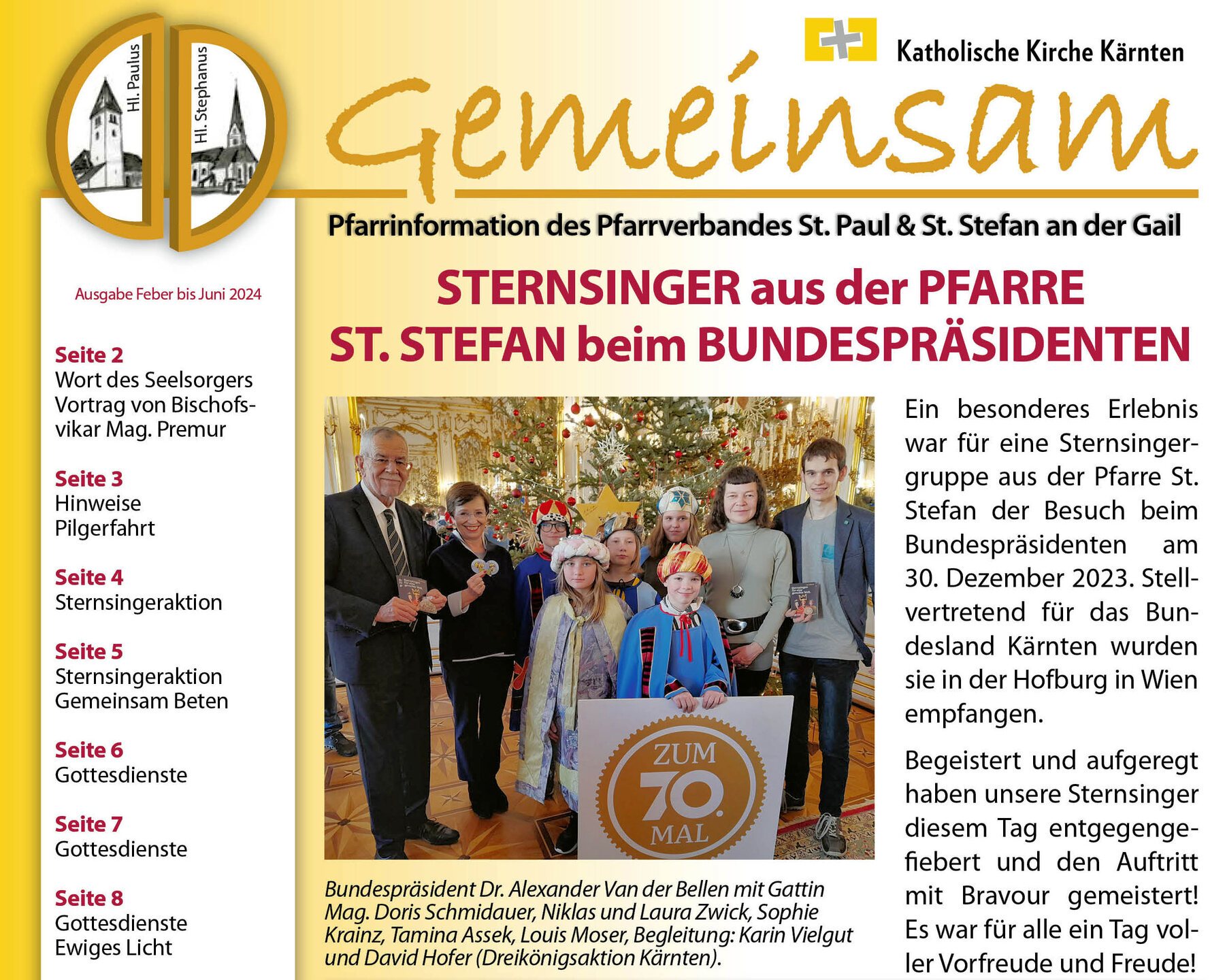 GEMEINSAM Pfarrblätter des Pfarrverbandes Neu Pfarrblatt Nr 01