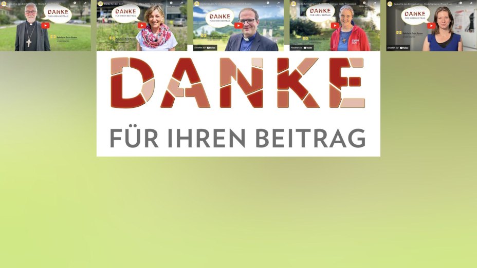 DANKE für Ihren Kirchenbeitrag | © Foto: Collage / Internetredaktion