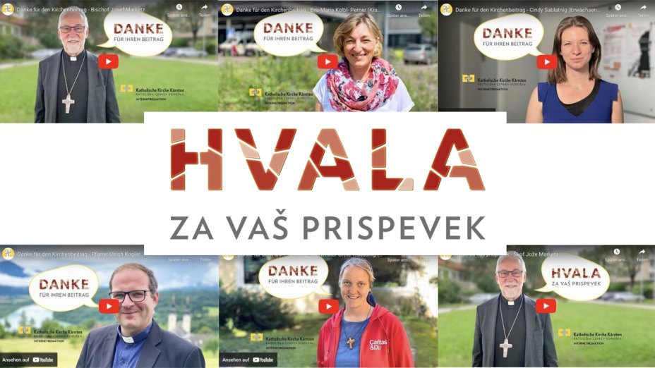 HVALA za vaš cerkveni prispevek | © Foto: khk