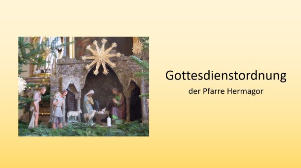 Gottesdienstordnung