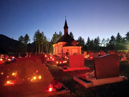 Allerheiligen 2024 - Friedhof St. Stefan, am Abend