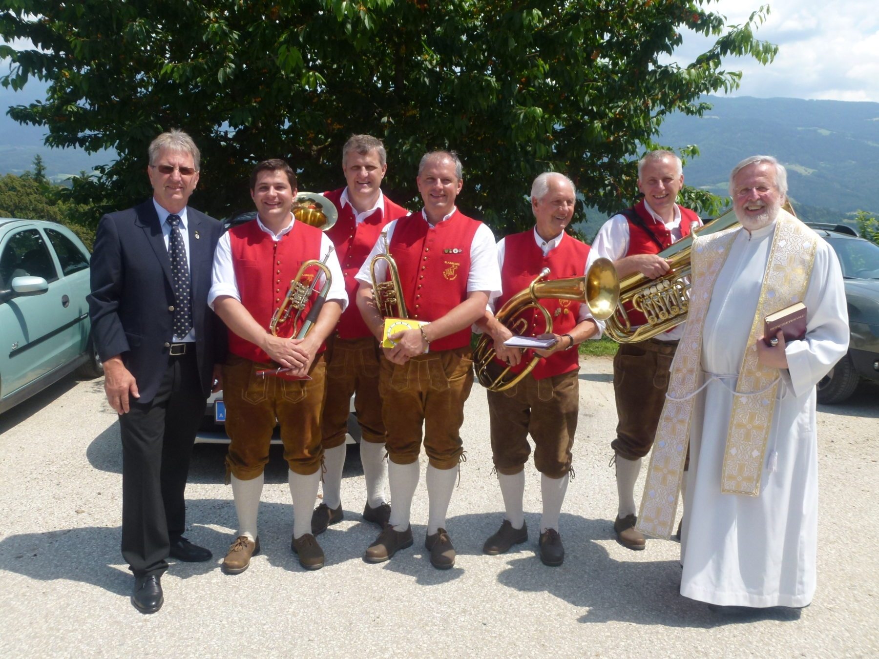 Traditionelle Fahrzeugsegnung