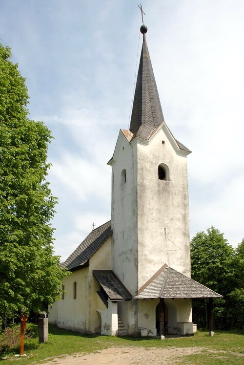 Die Kreuzkirche in Feistritz im Rosental wurde vor 300 Jahren geweiht.<br />
Foto: Jaritz/wikicommon