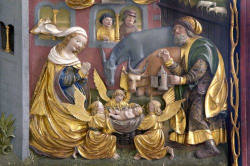Darstellung “Geburt Christi“, St. Wolfgang, Flügelaltar  (© Foto: Prof. Heinz Ellersdorfer)