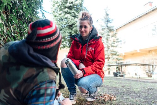 <br />
Die Caritas bietet obdachlosen Menschen vielfältige Hilfe an. Foto: Daniel Gollner/Caritas