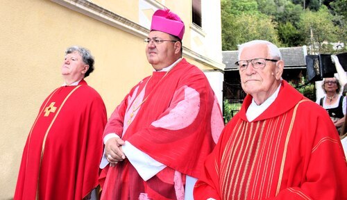 Prov. Medryk, Firmspender Kan. Kalidz und Pf. Hörner i. R. (C) Brigitte Weber