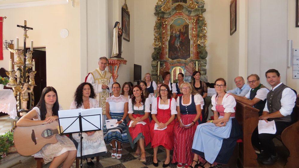 Mitgestaltung zum Großen Frauentag • Sooblikovanje projektni zbor fare, 15.08.2023 |  © Foto: Pfarre Schwabegg- Žvabek